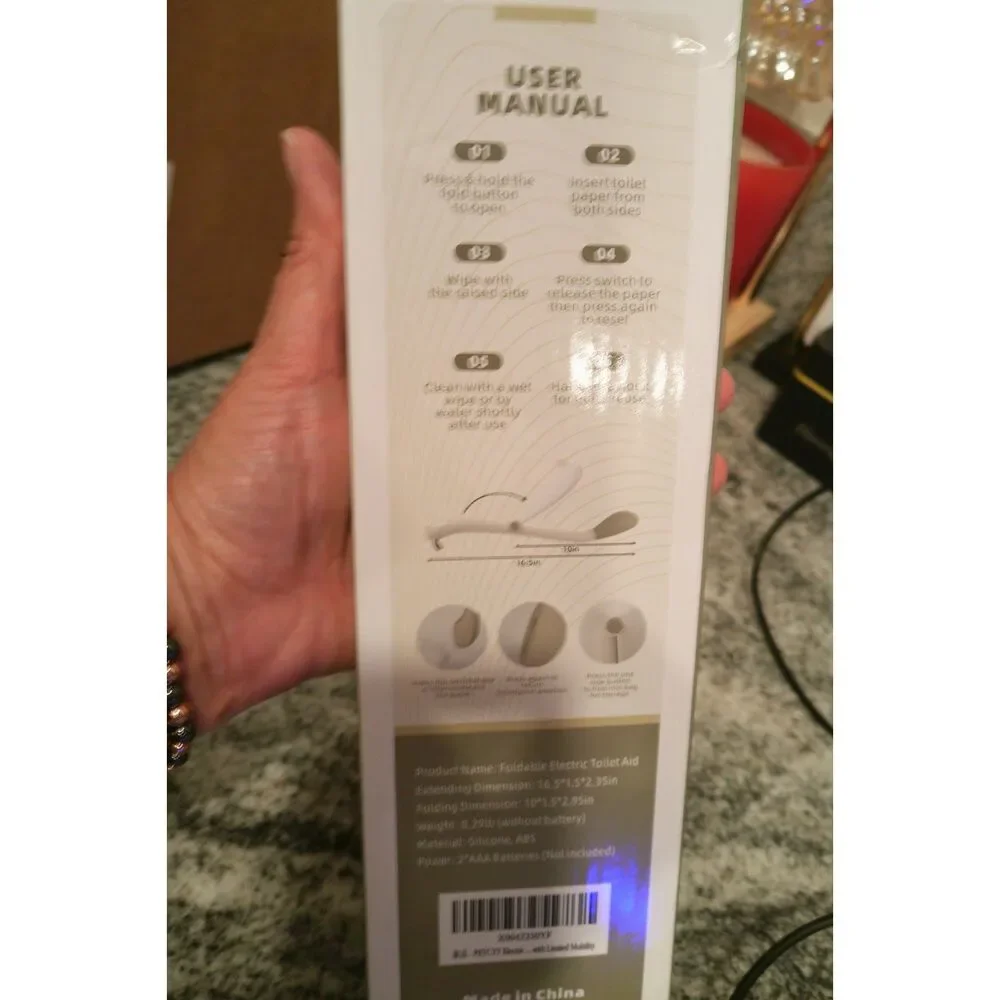NEW Electric Foldable Toilet Tissue Tool 16.5